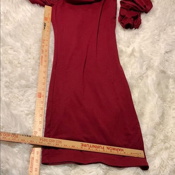 Amazon Red Wrap Jumpsuit with Ruched Details NWT/Very soft/comfy - Picture 6 of 11